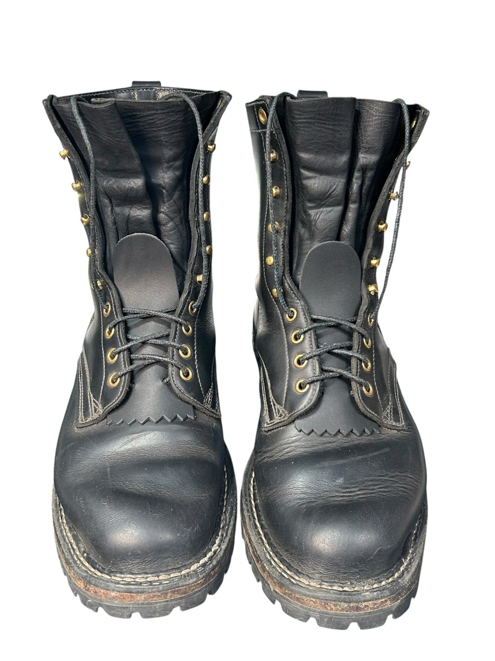 Whites Boots Smoke Jumper Boots Soft Toe 10.5 FF Black Leather 8 Inch PNW